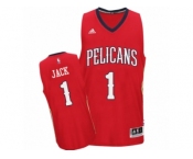 Men's Adidas New Orleans Pelicans #1 Jarrett Jack Swingman Red Alternate NBA Jersey