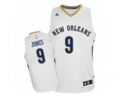 Men's Adidas New Orleans Pelicans #9 Terrence Jones Authentic White Home NBA Jersey