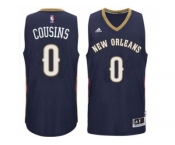 Men's New Orleans Pelicans #0 DeMarcus Cousins adidas Navy Player Swingman Jersey