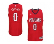 Men's New Orleans Pelicans #0 DeMarcus Cousins adidas Red Player Swingman Jersey