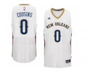 Men's New Orleans Pelicans #0 DeMarcus Cousins adidas White Player Swingman Jersey