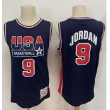 1992 Olympics Team USA #9 Michael Jordan Navy Blue Swingman Jersey