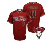 Arizona Diamondbacks #11 A.J. Pollock Red Cool Base Alternate Jersey