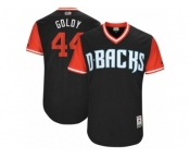 Men's 2017 Little League World Series Diamondbacks Paul Goldschmidt #44 Goldy Black Jersey