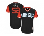Men's 2017 Little League World Series Diamondbacks Zack Godley #52 Bull Black Jersey