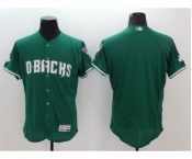 Men's Arizona Diamondbacks blank Majestic Green Celtic Flexbase Authentic Collection Jersey
