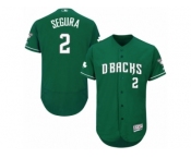 Men's Majestic Arizona Diamondbacks #2 Jean Segura Green Celtic Flexbase Authentic Collection MLB Jersey