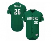 Men's Majestic Arizona Diamondbacks #26 Shelby Miller Green Celtic Flexbase Authentic Collection MLB Jersey