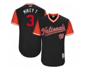 Men's 2017 Little League World Series Nationals #3 Michael Taylor Mikey T Navy Jersey