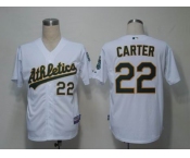 mlb jerseys oakland athletics #22 carter white(cool base)