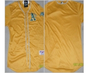 mlb jerseys oakland athletics blank yellow