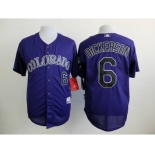 mlb jerseys colorado rockies #6 dickerson blue
