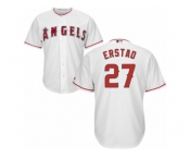 Los Angeles Angels of Anaheim #27 Darin Erstad Replica White Home Cool Base MLB Jersey