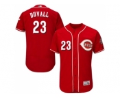 Men Cincinnati Reds #23 Adam Duvall Red Flexbase Authentic Collection Stitched MLB Jersey