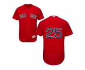 Boston Red Sox #25 Jackie Bradley Jr Red Flexbase Authentic Collection Stitched MLB Jersey