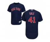 Boston Red Sox #41 Chris Sale Navy Blue Flexbase Authentic Collection Stitched MLB Jersey