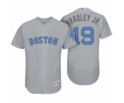 Men Boston Red Sox #19 Jackie Bradley Jr. Gray 2017 Fathers Day Flex Base Jersey