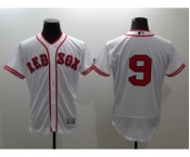Men Boston Red Sox #9 Ted Williams Majestic white Flexbase Authentic Collection Player Jersey
