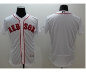 Men Boston Red Sox blank Majestic white Flexbase Authentic Collection Player Jersey