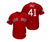 Men's Boston Red Sox #41 Chris Sale 2017 Spring Training Cool Base Stitched MLB Jersey
