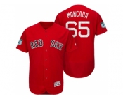 Men's Boston Red Sox #65 Yoan Moncada 2017 Spring Training Flex Base Authentic Collection Stitched Baseball Jersey