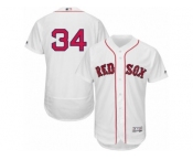 Men's Majestic Boston Red Sox #34 David Ortiz White Flexbase Authentic Collection MLB Jersey
