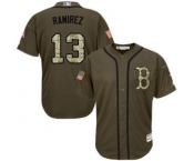 mlb jerseys boston red sox #13 hanley ramirez green salute to service