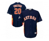 Houston Astros #20 Preston Tucker Replica Navy Blue Alternate 2017 World Series Bound Cool Base MLB Jersey Houston Astros #20 Preston Tucker Replica Navy Blue Alternate 2017 World Series Bound Cool Base MLB Jersey