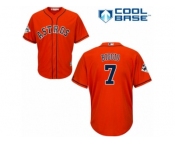 Houston Astros #7 Craig Biggio Replica Orange Alternate 2017 World Series Bound Cool Base MLB Jersey Houston Astros #7 Craig Biggio Replica Orange Alternate 2017 World Series Bound Cool Base MLB Jersey