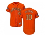 Men Houston Astros #10 Yuli Gurriel Orange FlexBase Authentic 2018 Gold Program Stitched Baseball Jersey Men Houston Astros #10 Yuli Gurriel Orange FlexBase Authentic 2018 Gold Program Stitched Baseball Jersey