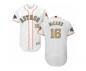 Men Houston Astros #16 Brian McCann White FlexBase Authentic 2018 Gold Program Stitched Baseball Jersey Men Houston Astros #16 Brian McCann White FlexBase Authentic 2018 Gold Program Stitched Baseball Jersey
