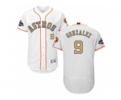 Men Houston Astros #9 Marwin Gonzalez White FlexBase Authentic 2018 Gold Program Stitched Baseball Jersey Men Houston Astros #9 Marwin Gonzalez White FlexBase Authentic 2018 Gold Program Stitched Baseball Jersey