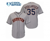 Men Majestic Houston Astros #35 Justin Verlander Replica Grey Road Cool Base MLB Jersey Men Majestic Houston Astros #35 Justin Verlander Replica Grey Road Cool Base MLB Jersey