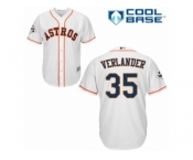 Men Majestic Houston Astros #35 Justin Verlander Replica White Home Cool Base MLB Jersey Men Majestic Houston Astros #35 Justin Verlander Replica White Home Cool Base MLB Jersey