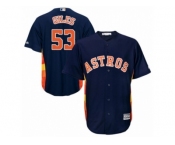 Men Majestic Houston Astros #53 Ken Giles Replica Navy Blue Alternate Cool Base MLB Jersey Men Majestic Houston Astros #53 Ken Giles Replica Navy Blue Alternate Cool Base MLB Jersey