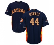 Men's Majestic Houston Astros #44 Roy Oswalt Replica Navy Blue Alternate 2018 Gold Program Cool Base MLB Jersey Men's Majestic Houston Astros #44 Roy Oswalt Replica Navy Blue Alternate 2018 Gold Program Cool Base MLB Jersey