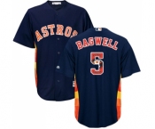 Men's Majestic Houston Astros #5 Jeff Bagwell Authentic Navy Blue Team Logo Fashion Cool Base MLB Jersey Men's Majestic Houston Astros #5 Jeff Bagwell Authentic Navy Blue Team Logo Fashion Cool Base MLB Jersey