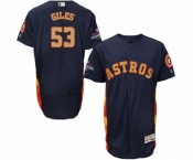 Men's Majestic Houston Astros #53 Ken Giles Navy Blue Alternate 2018 Gold Program Flex Base Authentic Collection MLB Jersey Men's Majestic Houston Astros #53 Ken Giles Navy Blue Alternate 2018 Gold Program Flex Base Authentic Collection MLB Jersey