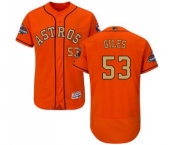 Men's Majestic Houston Astros #53 Ken Giles Orange Alternate 2018 Gold Program Flex Base Authentic Collection MLB Jersey Men's Majestic Houston Astros #53 Ken Giles Orange Alternate 2018 Gold Program Flex Base Authentic Collection MLB Jersey