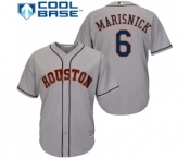 Men's Majestic Houston Astros #6 Jake Marisnick Replica Grey Road Cool Base MLB Jersey Men's Majestic Houston Astros #6 Jake Marisnick Replica Grey Road Cool Base MLB Jersey