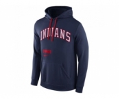 Cleveland Indians Nike Cooperstown Performance Pullover Navy Blue MLB Hoodie