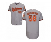 Baltimore Orioles #58 Jeremy Hellickson Grey Flexbase Authentic Collection MLB Jersey