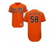 Baltimore Orioles #58 Jeremy Hellickson Orange Flexbase Authentic Collection MLB Jersey