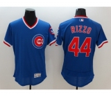 Men Chicago Cubs #44 Anthony Rizzo Majestic blue Flexbase Authentic Cooperstown Player Jersey