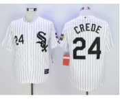 Chicago White Sox #24 Joe Crede White 2005 World Series Stitched Baseball Jersey[Crede]