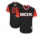 Men's 2017 Little League World Series White Sox Avisail Garcia #26 Avi Black Jersey