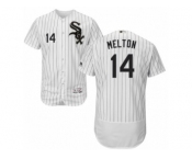 Men's Majestic Chicago White Sox #14 Bill Melton White Black Flexbase Authentic Collection MLB Jersey