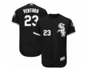 Men's Majestic Chicago White Sox #23 Robin Ventura Black Flexbase Authentic Collection MLB Jersey