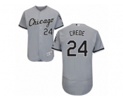 Men's Majestic Chicago White Sox #24 Joe Crede Grey Flexbase Authentic Collection MLB Jersey