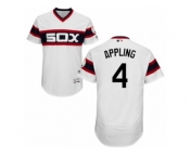 Men's Majestic Chicago White Sox #4 Luke Appling White Flexbase Authentic Collection MLB Jersey